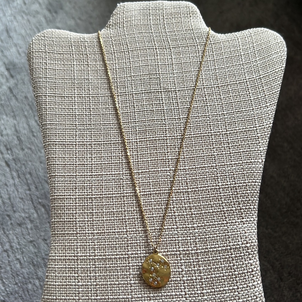 Guc Bcbgmax Azria Gold Pisces Constellation Necklace 21$
